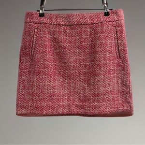 Banana Republic Tweed Skirt Pink